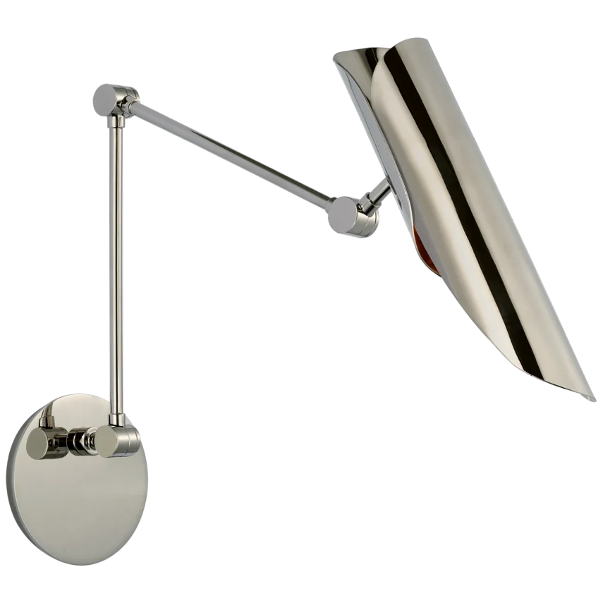 Flona Double Library Wall Light-Visual Comfort-VISUAL-CD 2020PN-Wall LightingPolished Nickel-2-France and Son