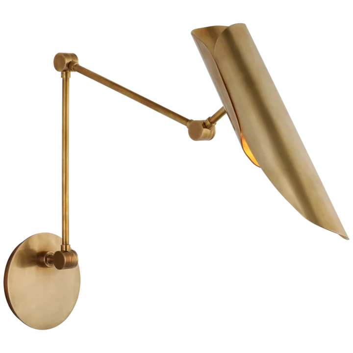 Flona Double Library Wall Light-Visual Comfort-VISUAL-CD 2020SB-Wall LightingSoft Brass-3-France and Son