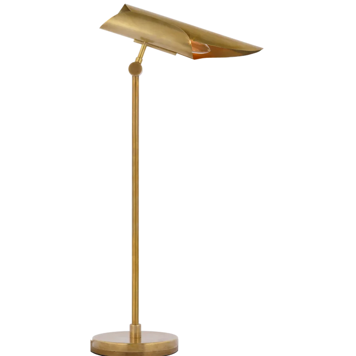 Flowna Desk Lamp-Visual Comfort-VISUAL-CD 3020SB-Table LampsSoft Brass-3-France and Son