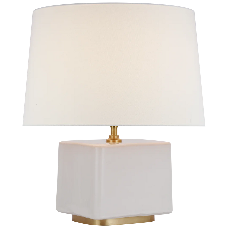 Taro Medium Table Lamp-Visual Comfort-VISUAL-CD 3601IVO-L-Table LampsIvory-Linen Shade-1-France and Son