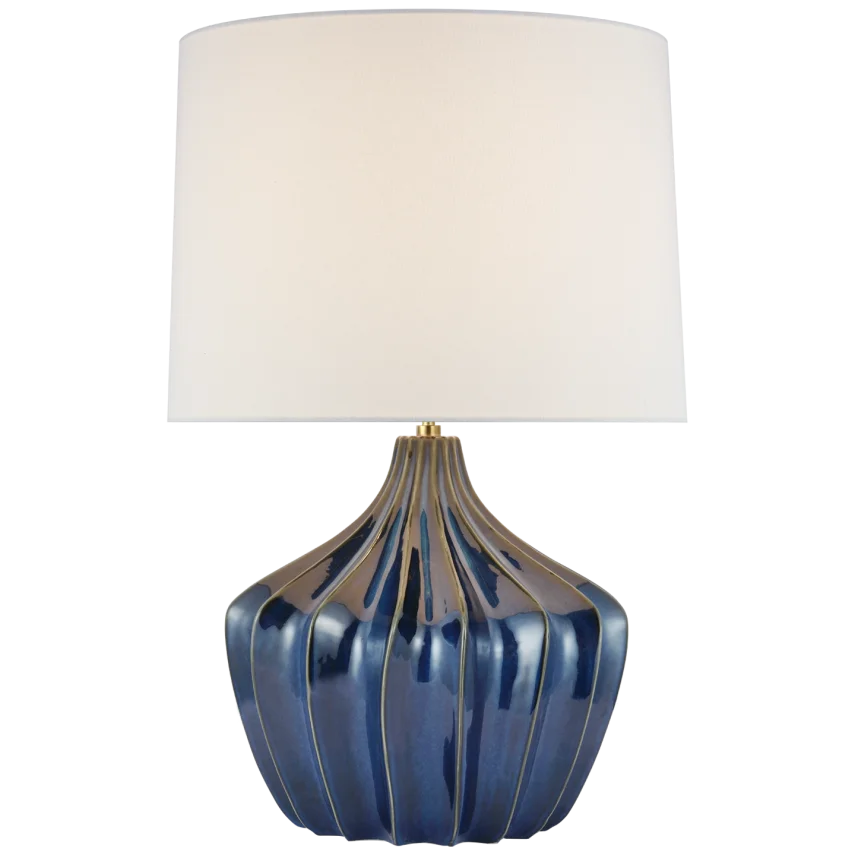 Sunny Large Table Lamp-Visual Comfort-VISUAL-CD 3602MBB-L-Table LampsMixed Blue Brown-1-France and Son