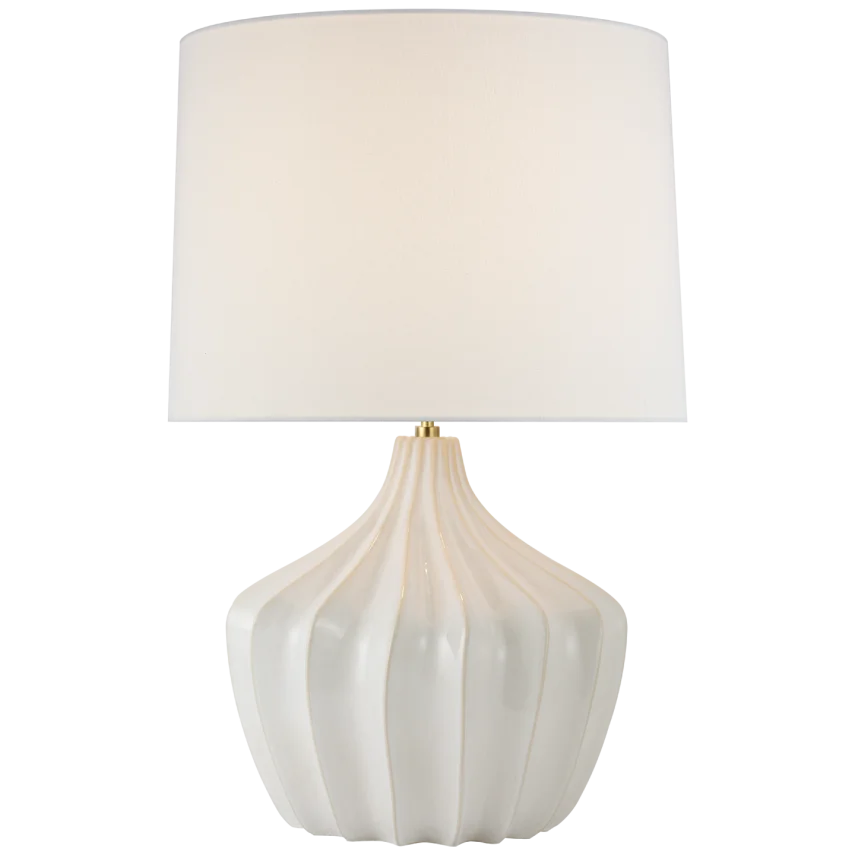 Sunny Large Table Lamp-Visual Comfort-VISUAL-CD 3602WIV-L-Table LampsWashed Ivory-2-France and Son