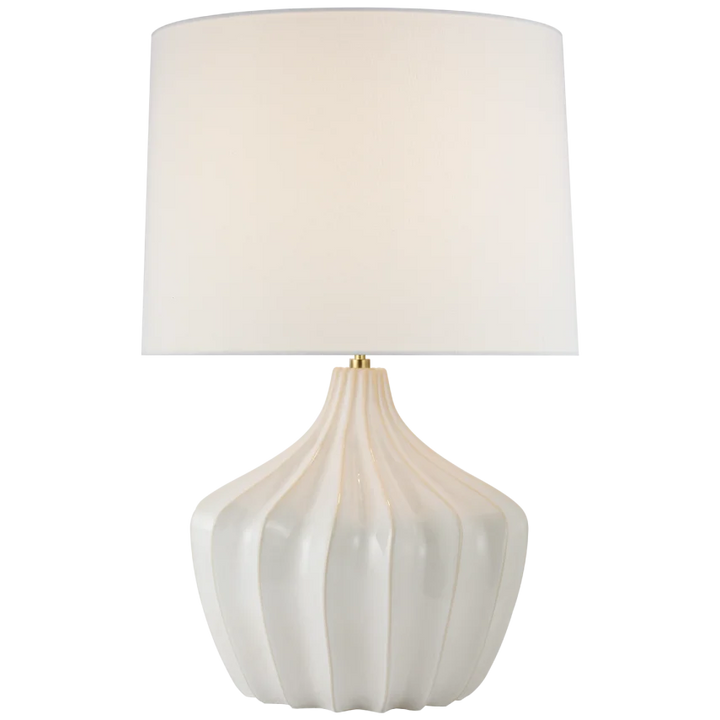 Sunny Large Table Lamp-Visual Comfort-VISUAL-CD 3602WIV-L-Table LampsWashed Ivory-2-France and Son