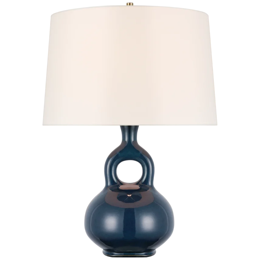 Laluna Large Table Lamp-Visual Comfort-VISUAL-CD 3612MBB-L-Table LampsMixed Blue Brown-2-France and Son