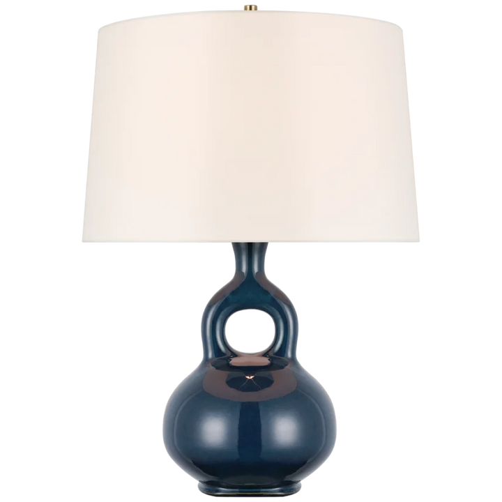 Laluna Large Table Lamp-Visual Comfort-VISUAL-CD 3612MBB-L-Table LampsMixed Blue Brown-2-France and Son