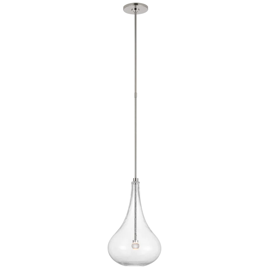 Lumme Small Pendant-Visual Comfort-VISUAL-CD 5027PN-CG-PendantsPolished Nickel-2-France and Son