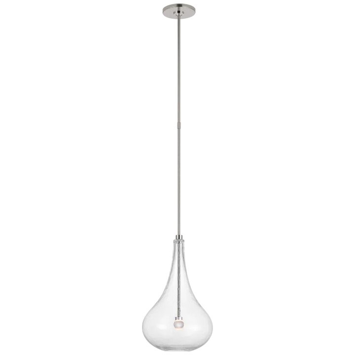 Lumme Small Pendant-Visual Comfort-VISUAL-CD 5027PN-CG-PendantsPolished Nickel-2-France and Son