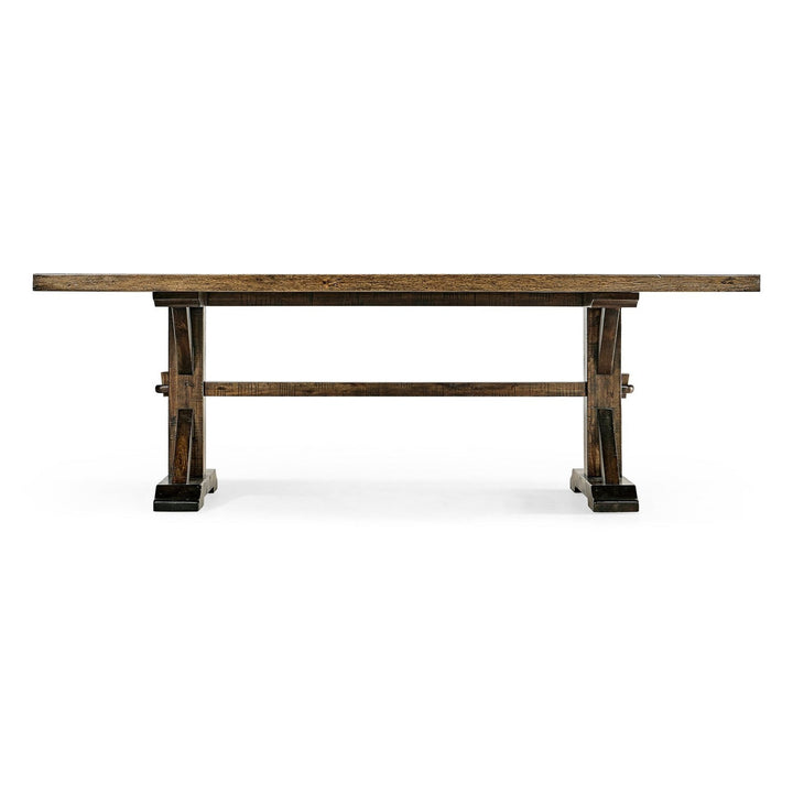 Solid Wood Dining Table-Jonathan Charles-JCHARLES-491059-90L-CFW-Dining TablesCountry Walnut-90"-10-France and Son
