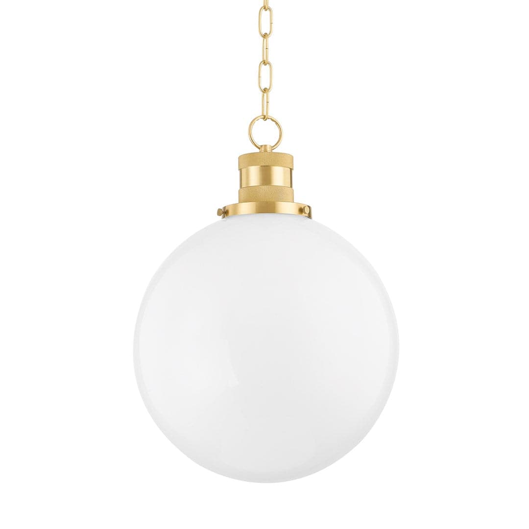 Beverly - 1 Light Pendant-Mitzi-HVL-H770701L-AGB-PendantsAged Brass-Large-1-France and Son