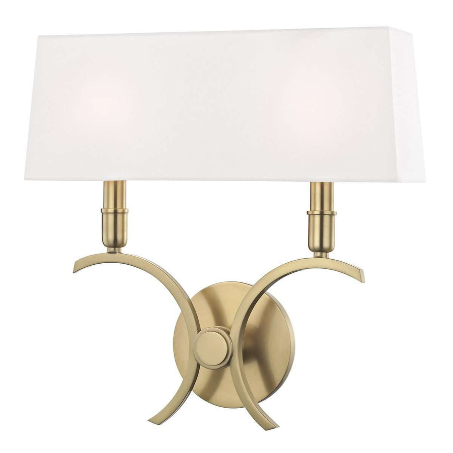 Gwen 2 Light Large Wall Sconce-Mitzi-HVL-H212102L-AGB-Wall LightingGold-1-France and Son
