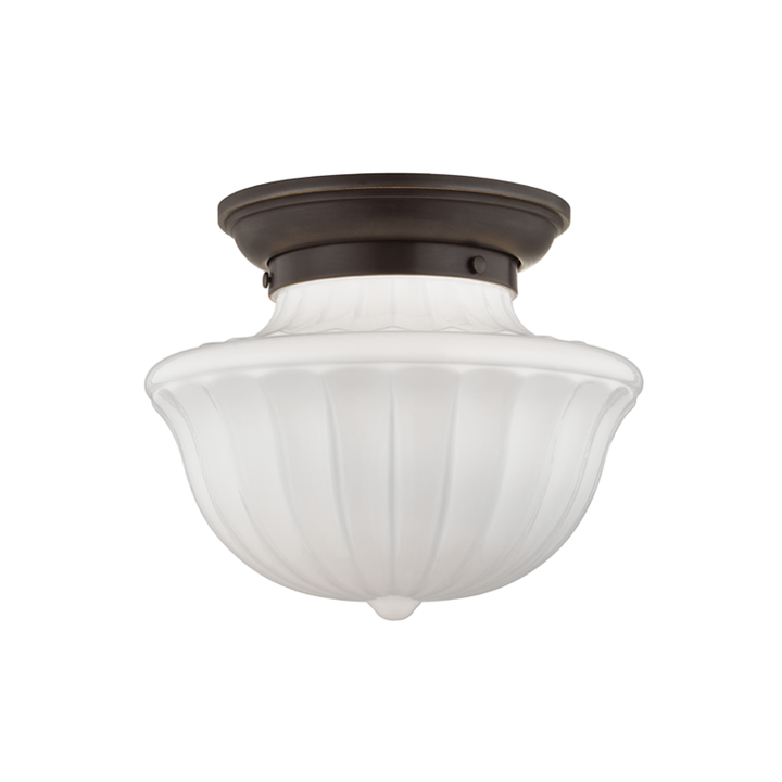 Dutchess 1 Light Medium Flush Mount-Hudson Valley-HVL-5012F-OB-Flush MountsOld Bronze-2-France and Son