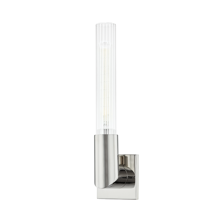 Asher - 1 Light Wall Sconce-Hudson Valley-HVL-1201-PN-Outdoor Wall SconcesPolished Nickel-3-France and Son