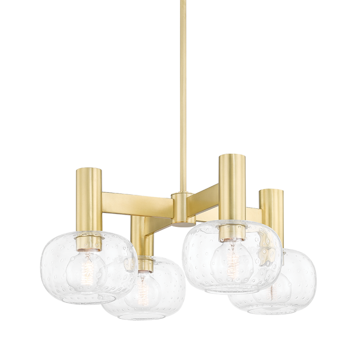 Harlow 4 Light Chandelier-Mitzi-HVL-H403804-AGB-ChandeliersAged Brass-1-France and Son