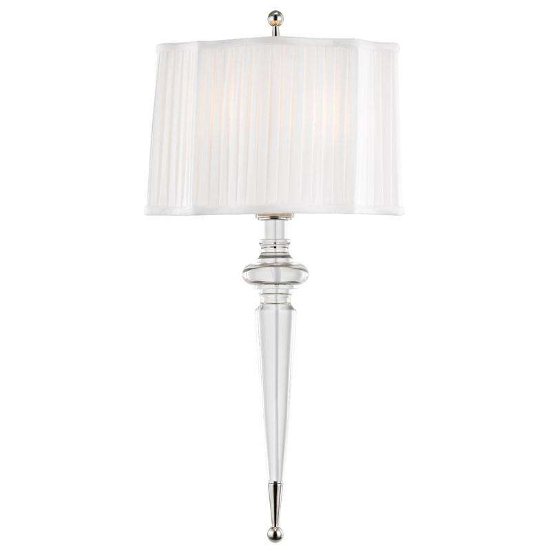 Tipton 2 Light Wall Sconce Polished Nickel-Hudson Valley-HVL-7611-PN-Wall Lighting-1-France and Son