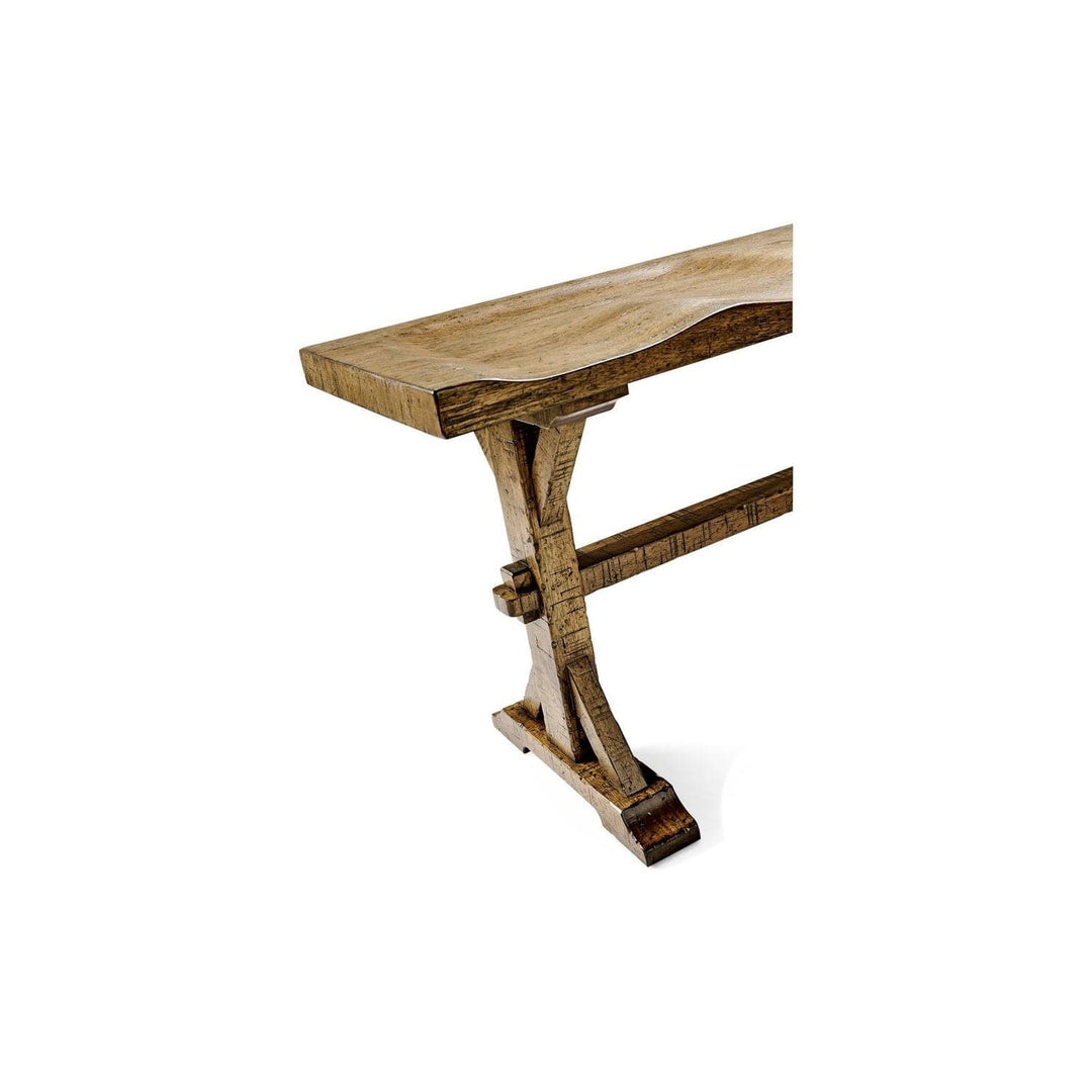 Topped Bench-Jonathan Charles-JCHARLES-491088-DTM-BenchesMedium Driftwood-5-France and Son