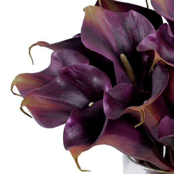 Eggplant Calla Lily Arrangement-New Growth Designs-NGD-15051EP-Decor-2-France and Son