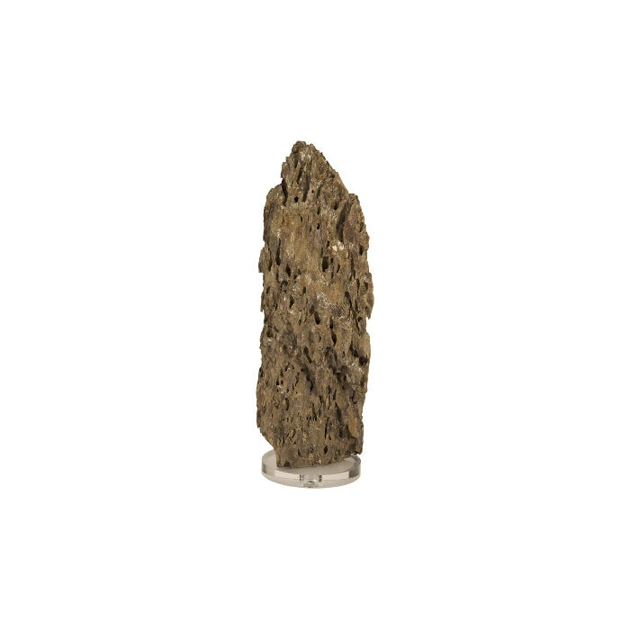 Stalagmite Sculpture Natural LG, Glass Base, Assorted Size and Shape-Phillips Collection-PHIL-CH82564-Decor-1-France and Son