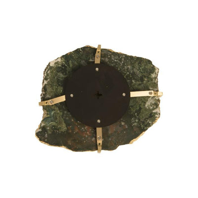 Gem Wall Tile in Brass Setting-Phillips Collection-PHIL-CH84023-Wall ArtSand Onyx-16-France and Son