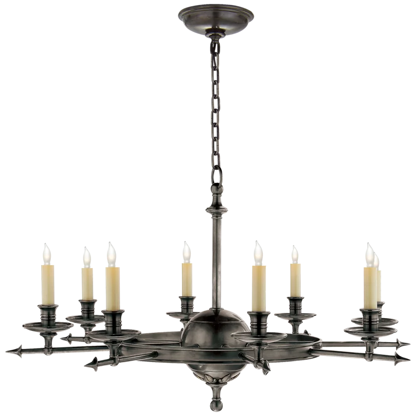 Life and Air Large Chandelier-Visual Comfort-VISUAL-CHC 1447BZ-ChandeliersBronze-2-France and Son