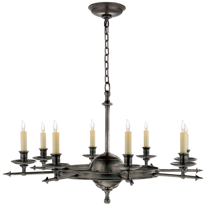 Life and Air Large Chandelier-Visual Comfort-VISUAL-CHC 1447BZ-ChandeliersBronze-2-France and Son