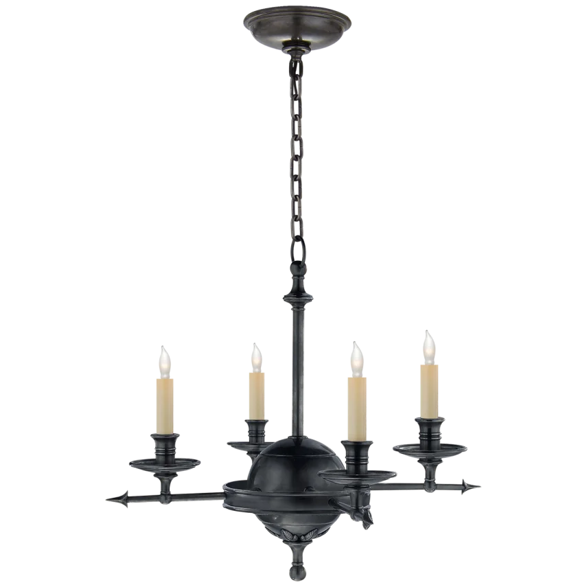 Life and Air Small Chandelier-Visual Comfort-VISUAL-CHC 1448BZ-ChandeliersBronze-2-France and Son
