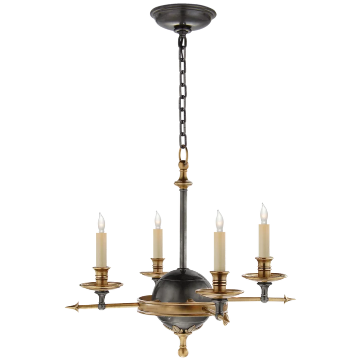 Life and Air Small Chandelier-Visual Comfort-VISUAL-CHC 1448BZ/AB-ChandeliersBronze with Antique Brass-3-France and Son