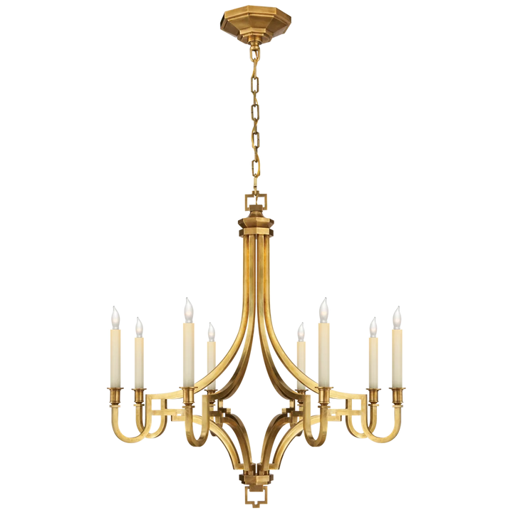 Mason Chandelier-Visual Comfort-VISUAL-CHC 1561AB-ChandeliersAntique-Burnished Brass-Medium-5-France and Son