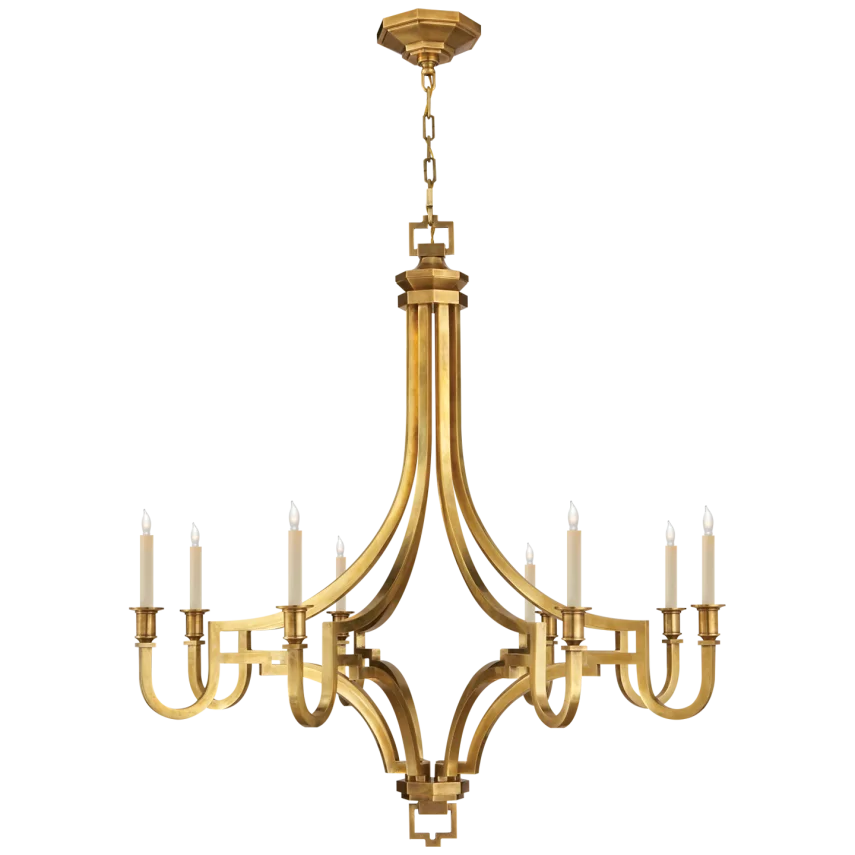 Mason Large Chandelier-Visual Comfort-VISUAL-CHC 1562AB-Chandeliers-1-France and Son