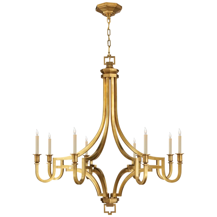 Mason Large Chandelier-Visual Comfort-VISUAL-CHC 1562AB-Chandeliers-1-France and Son