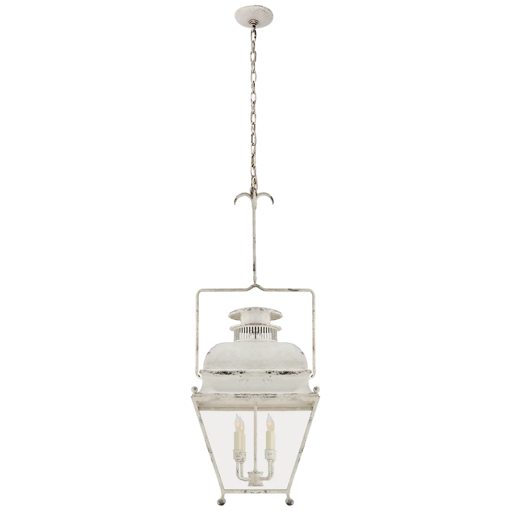 Halley Small Lantern-Visual Comfort-VISUAL-CHC 2215OW-ChandeliersOld White-2-France and Son