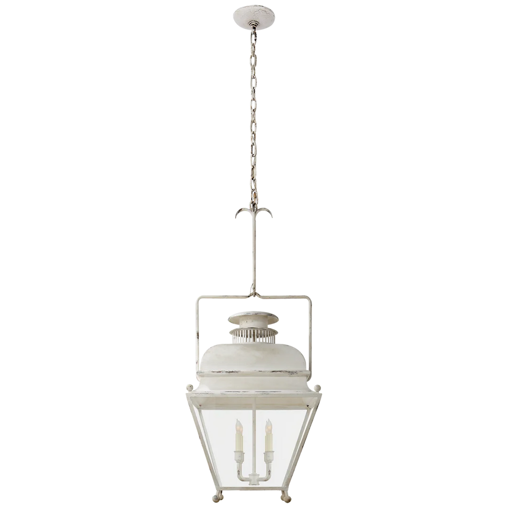 Halley Large Lantern-Visual Comfort-VISUAL-CHC 2216OW-ChandeliersOld White-2-France and Son