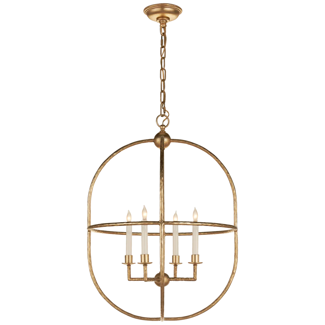 Dawn Open Oval Lantern-Visual Comfort-VISUAL-CHC 2224G-ChandeliersGild-2-France and Son