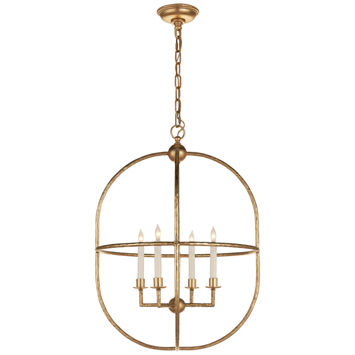 Dawn Open Oval Lantern-Visual Comfort-VISUAL-CHC 2224G-ChandeliersGild-2-France and Son