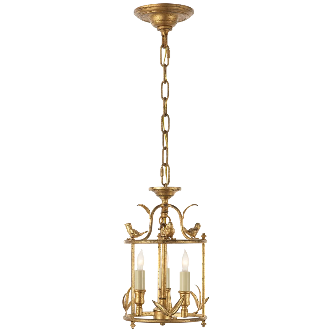 Diedre Petite Classical Perching Bird Lantern-Visual Comfort-VISUAL-CHC 3109GI-ChandeliersGilded Iron-1-France and Son