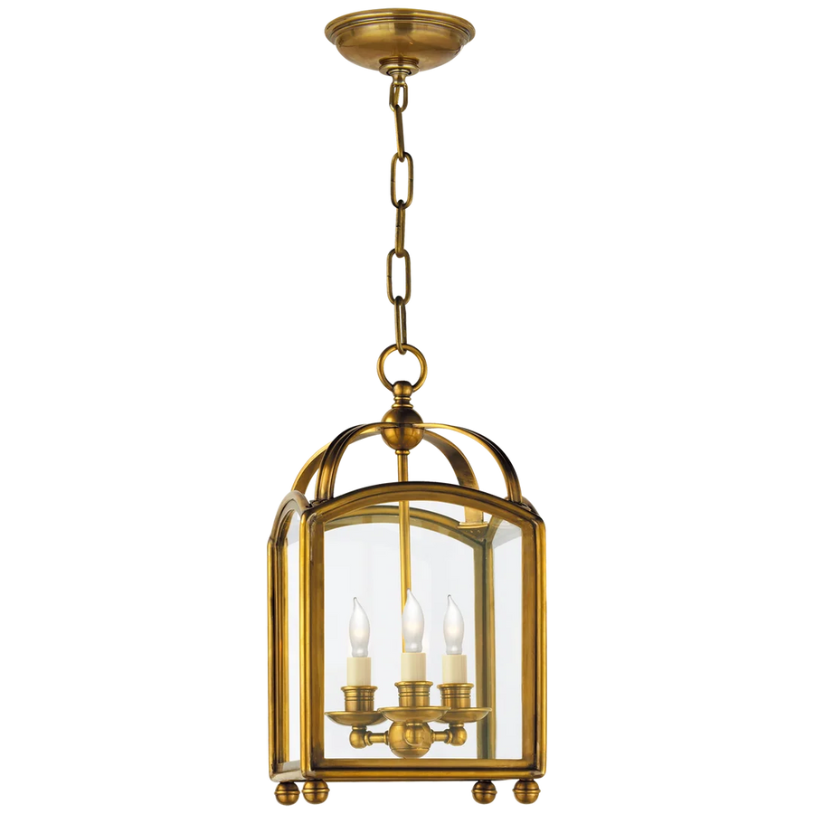 Arcy Top Mini Lantern-Visual Comfort-VISUAL-CHC 3420AB-ChandeliersAntique-Burnished Brass-1-France and Son