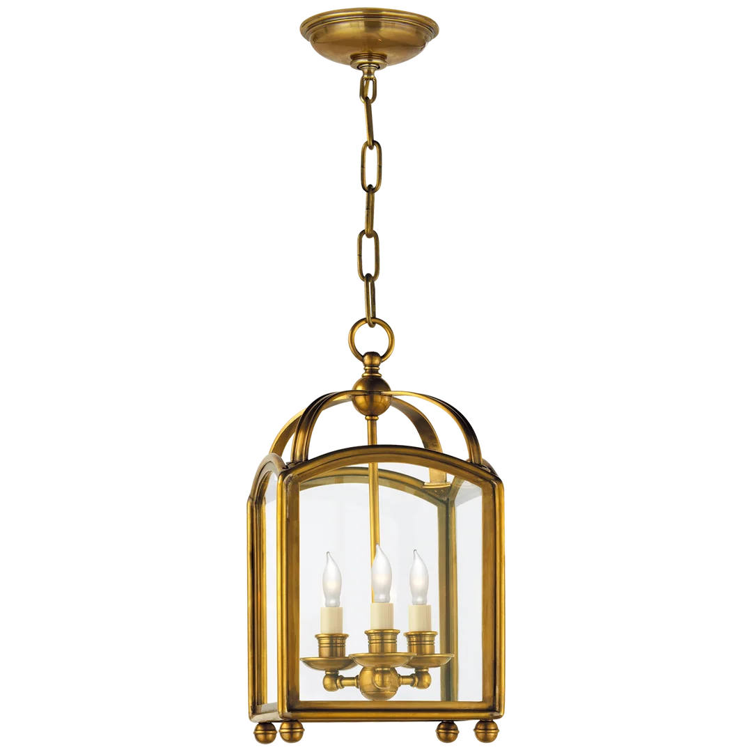 Arcy Top Mini Lantern-Visual Comfort-VISUAL-CHC 3420AB-ChandeliersAntique-Burnished Brass-1-France and Son