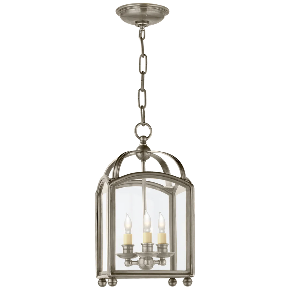 Arcy Top Mini Lantern-Visual Comfort-VISUAL-CHC 3420AN-ChandeliersAntique Nickel-2-France and Son