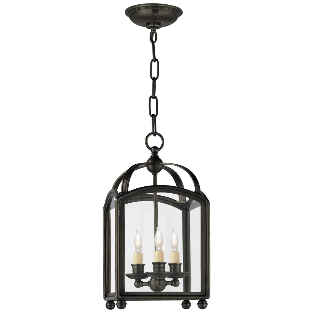 Arcy Top Mini Lantern-Visual Comfort-VISUAL-CHC 3420BZ-ChandeliersBronze-3-France and Son