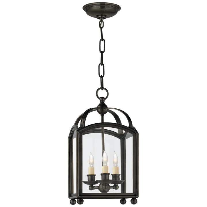 Arcy Top Mini Lantern-Visual Comfort-VISUAL-CHC 3420BZ-ChandeliersBronze-3-France and Son