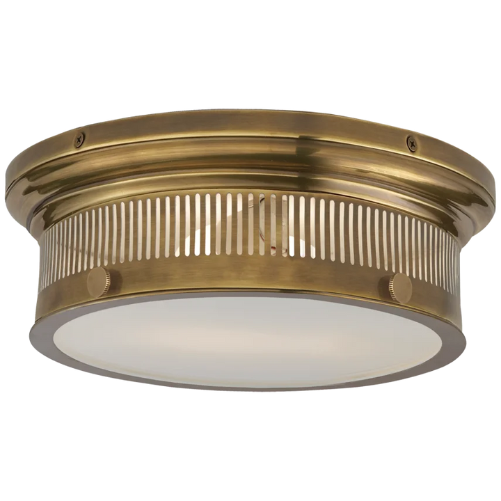 Alden Small Flush Mount-Visual Comfort-VISUAL-CHC 4391AB-WG-Flush MountsAntique-Burnished Brass-1-France and Son