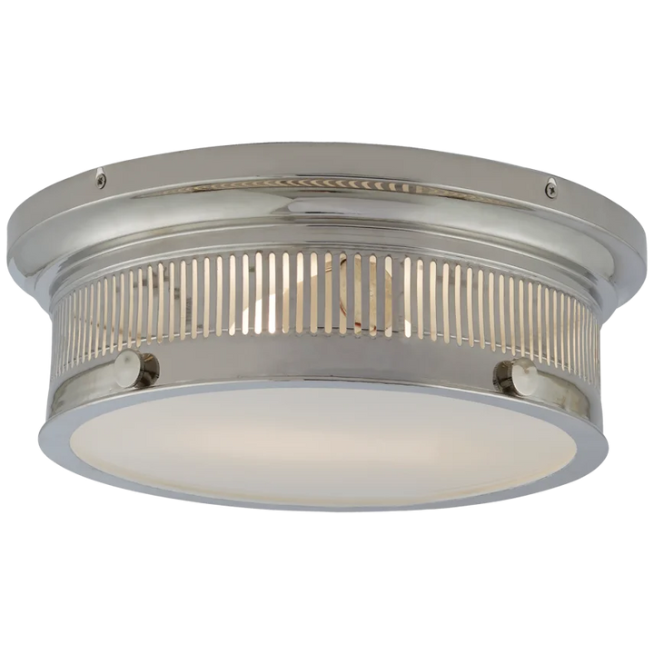 Alden Small Flush Mount-Visual Comfort-VISUAL-CHC 4391PN-WG-Flush MountsPolished Nickel-3-France and Son