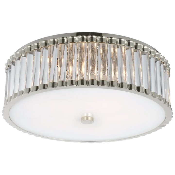 Keaner 18" Flush Mount-Visual Comfort-VISUAL-CHC 4926PN-CG-Flush MountsPolished Nickel-2-France and Son