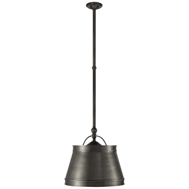 Skye Single Shop Light-Visual Comfort-VISUAL-CHC 5101BZ-BZ-PendantsBronze-3-France and Son