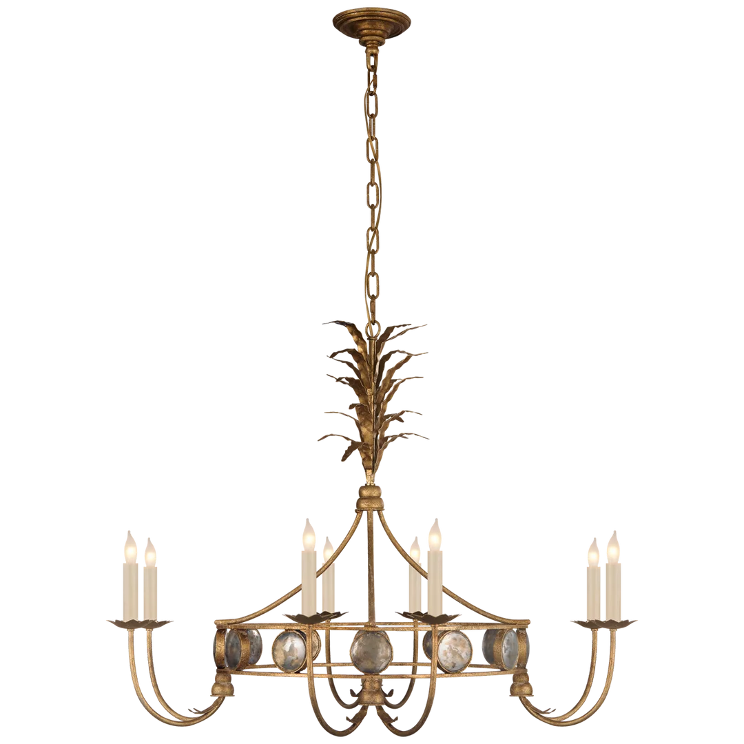 Grace Medium Ring Chandelier-Visual Comfort-VISUAL-CHC 5377GI-Chandeliers-1-France and Son