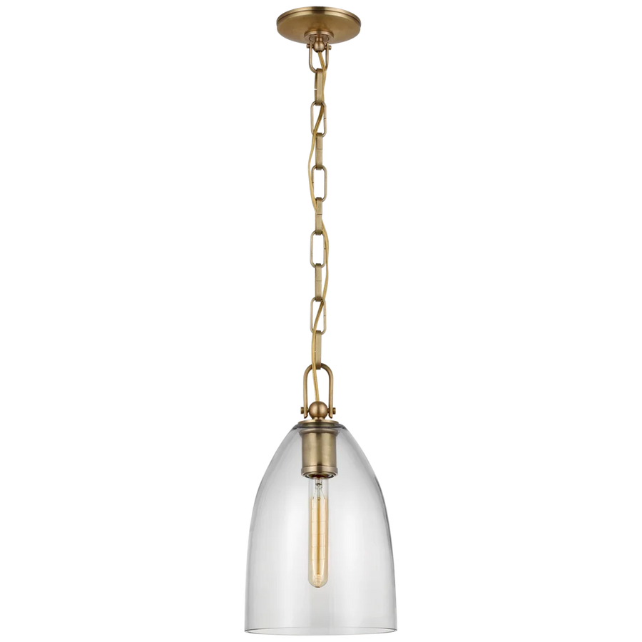 Andreas Medium Pendant-Visual Comfort-VISUAL-CHC 5425AB-CG-PendantsAntique-Burnished Brass-Clear Glass-1-France and Son