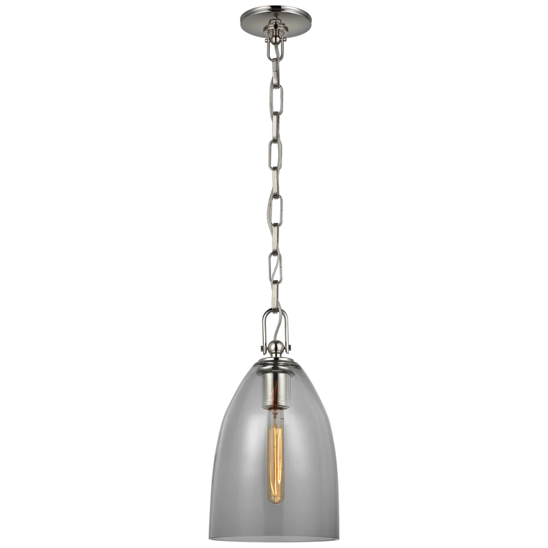 Andreas Medium Pendant-Visual Comfort-VISUAL-CHC 5425PN-SMG-PendantsPolished Nickel-Smoked Glass-5-France and Son