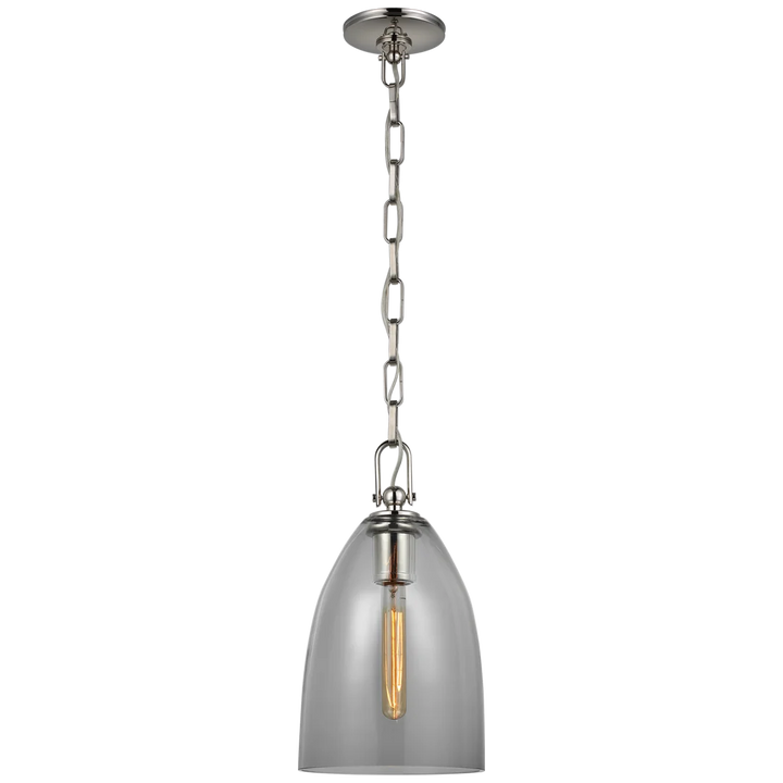 Andreas Medium Pendant-Visual Comfort-VISUAL-CHC 5425PN-SMG-PendantsPolished Nickel-Smoked Glass-5-France and Son