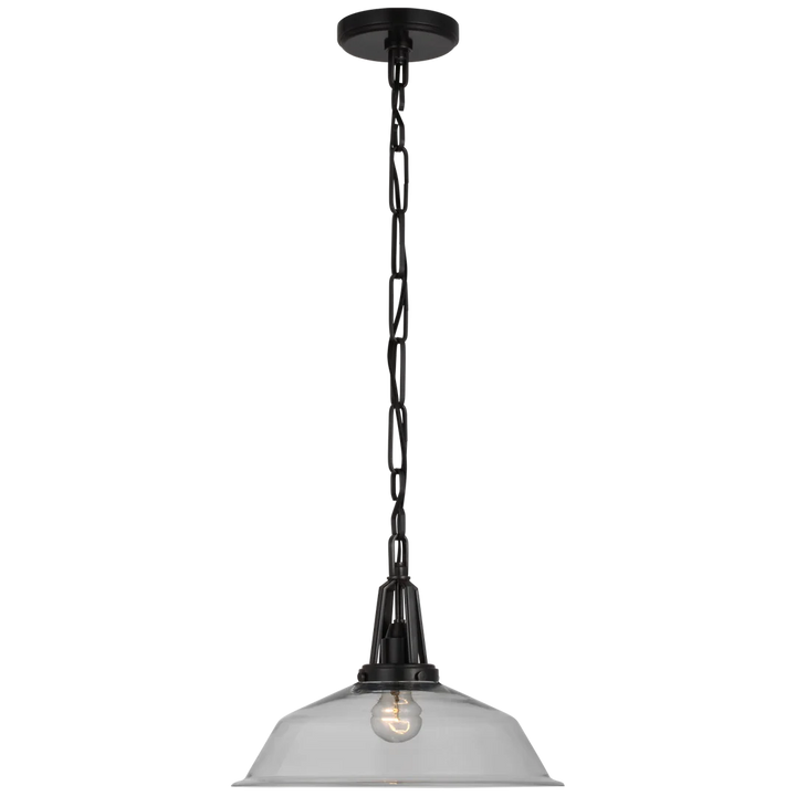 Laurel 14" Pendant-Visual Comfort-VISUAL-CHC 5461BZ-CG-PendantsBronze-Clear Glass-5-France and Son