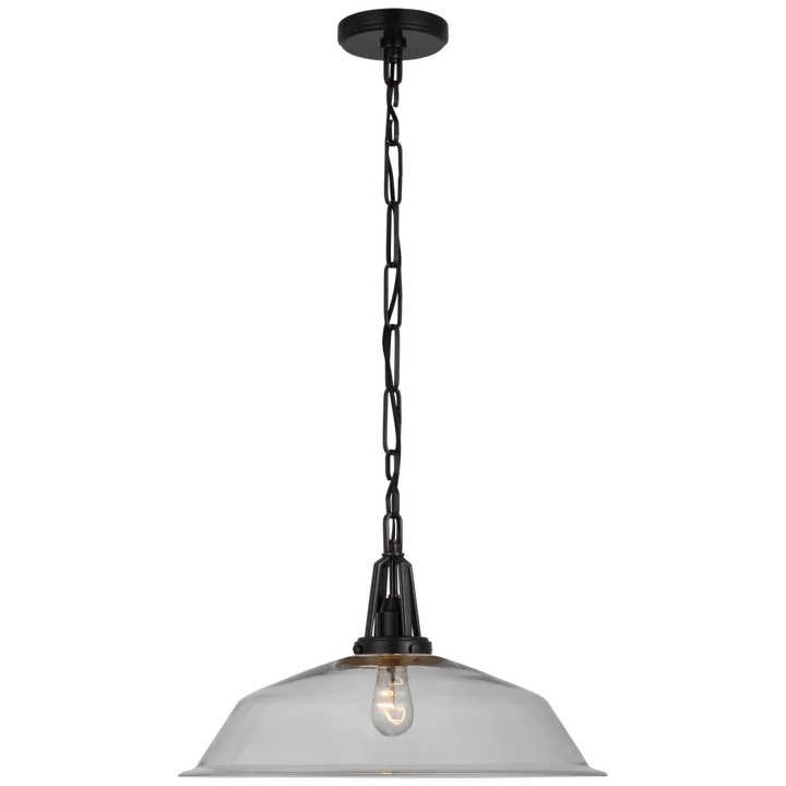 Laurel 20" Pendant-Visual Comfort-VISUAL-CHC 5462BZ-CG-PendantsBronze-Clear Glass-5-France and Son