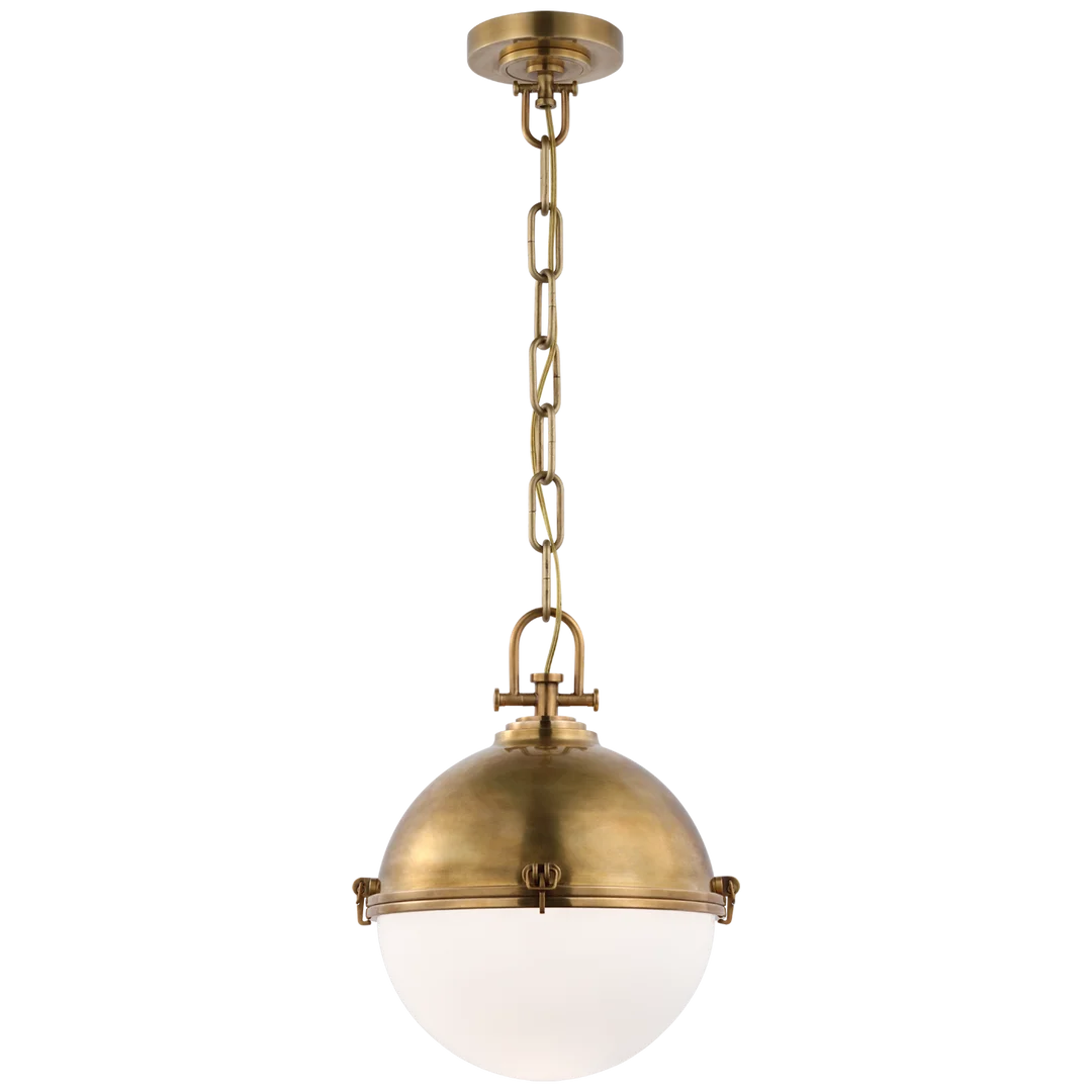 Aden Large Globe Pendant-Visual Comfort-VISUAL-CHC 5490AB-WG-PendantsAntique-Burnished Brass-1-France and Son